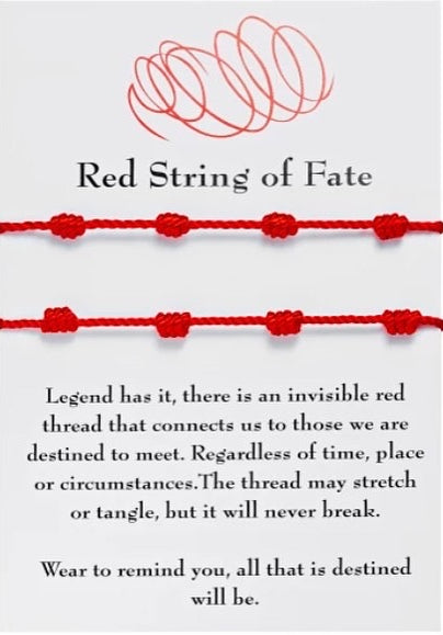 Siden Evne Mål Red String Of Fate Bracelet (two bracelets) – Notoriousunlimited™